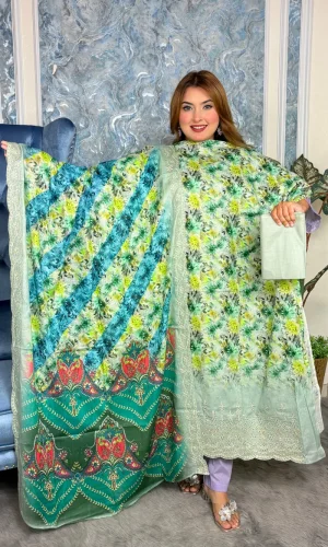 এ-গ্রেড কোয়ালিটির আনস্টিচ থ্রি-পিস