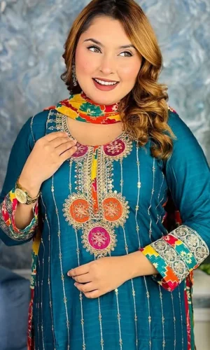 Afghani Inspired প্রিমিয়াম কোয়ালিটির থ্রি-পিস ✨